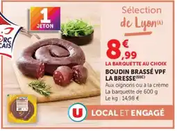 Super U BOUDIN BRASSÉ VPF offre