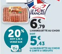 Super U Le Porc Français offre