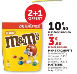 Super U M&M'S CACAHUETE offre