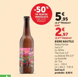 Hyper U Biere Nautille offre