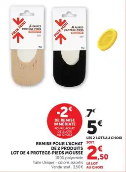 Super U PROTÈGE-PIEDS offre