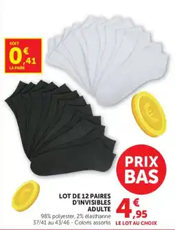 Super U D'INVISIBLES ADULTE offre