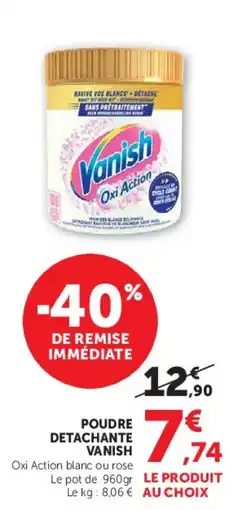 Hyper U Vanish Poudre détachante offre