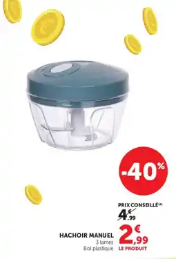 Super U HACHOIR MANUEL offre