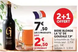 Hyper U Goudale Bière blonde offre