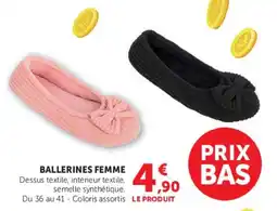 Super U BALLERINES FEMME offre