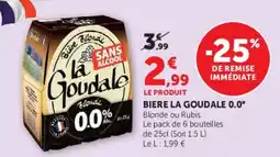 Hyper U La Goudale Bière Blondi offre