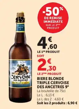 Hyper U Cervoise des Ancêtres offre