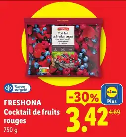 Lidl Freshona Cocktail de fruits rouges offre