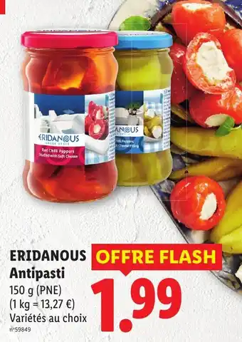 ERIDANOUS Antipasti