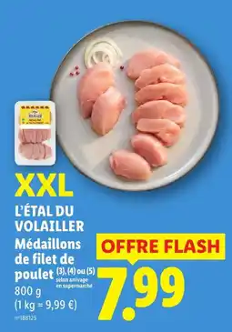 Lidl L'ÉTAL DU VOLAILLER Médaillons de filet de poulet offre