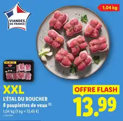Lidl VIANDES DE FRANCE 8 paupiettes de veau offre