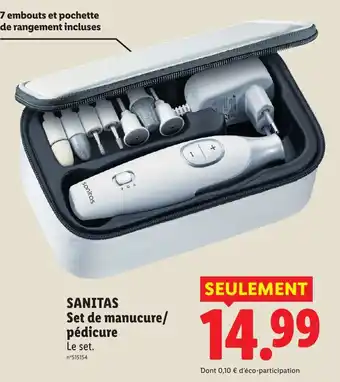 SANITAS Set de manucure/pédicure