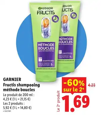 GARNIER Fructis shampoing méthode boucles