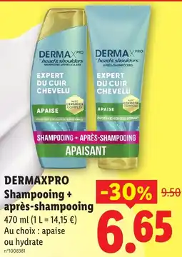 Lidl DERMAXPRO Shampooing + après-shampooing offre