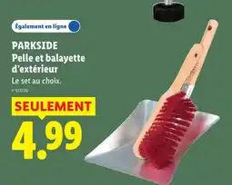 Lidl PARKSIDE Pelle et balayette d'extérieur offre