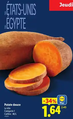 Lidl Patate douce offre