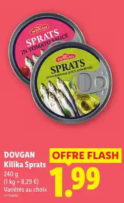 Lidl DOVGAN Kilika Sprats offre