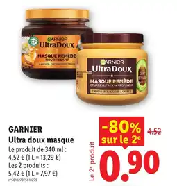 Lidl GARNIER Ultra doux masque offre