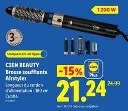 Lidl CIEN BEAUTY Brosse soufflante Airstyler offre