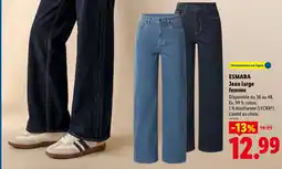 Lidl Esmara jean large femme offre