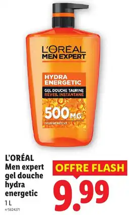 Lidl L'ORÉAL Men expert gel douche hydra energetic offre