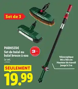 Lidl PARKSIDE Set de balai ou balai brosse à eau offre