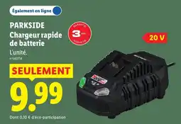 Lidl PARKSIDE Chargeur rapide de batterie offre