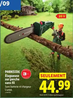 Lidl PARKSIDE Élagueuse sur perche sans fil offre