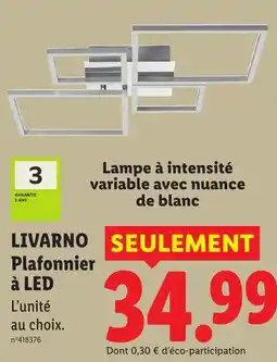Lidl LIVARNO Plafonnier à LED offre