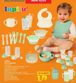 Lidl Lupilu article pour bébé offre