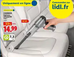 Lidl Cleanmaxx aspirateur rechargeable offre