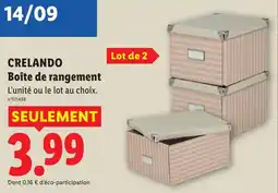 Lidl CRELANDO Boîte de rangement offre