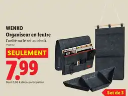 Lidl WENKO Organisateur en feutre offre