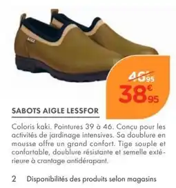 Point Vert AIGLE SABOTS LESSFOR offre