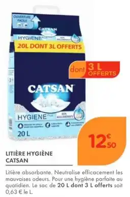Point Vert CATSAN Litière hygiène offre