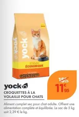 Point Vert yock CROQUETTES À LA VOLAILLE POUR CHATS offre