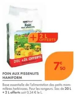 Point Vert HAMIFORM Foin aux pissenlits offre