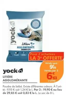 Point Vert yock LITIÈRE AGGLOMÉRANTE offre
