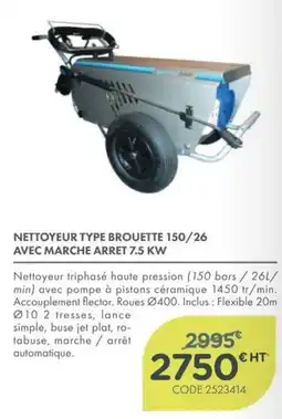 Point Vert CLENE NETTOYEUR TYPE BROUETTE 150/26 offre