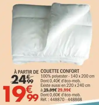 COUETTE CONFORT
