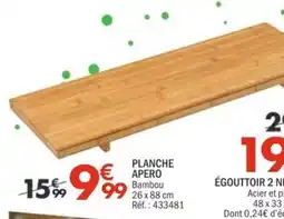 La Foir'Fouille Planche apero bambou offre