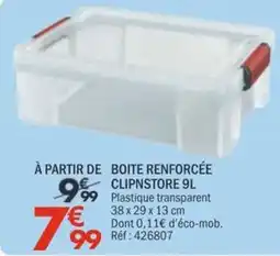 La Foir'Fouille CLIPNSTORE BOITE RENFORCÉE offre