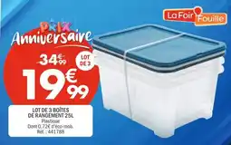La Foir'Fouille La Foir Fouille Boîtes de rangement offre
