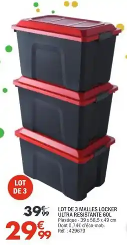 La Foir'Fouille MALLES LOCKER offre