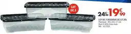 La Foir'Fouille LOT DE 3 DESSOUS DE LIT offre