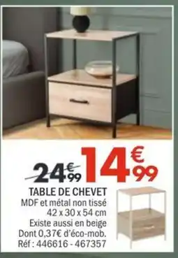 La Foir'Fouille TABLE DE CHEVET offre