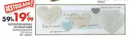La Foir'Fouille Jamie decoration murale 3d coeur offre