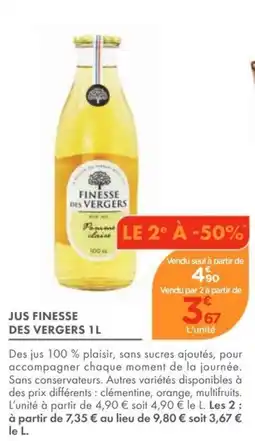 Point Vert Finesse des Vergers Jus offre