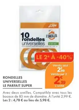 Point Vert Le Régul rondelles universelles offre